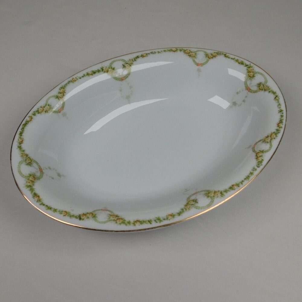 Rosenthal Donatello Briar Rose Fine China 10 1/2" Oval Vegetable Bowl Vintage